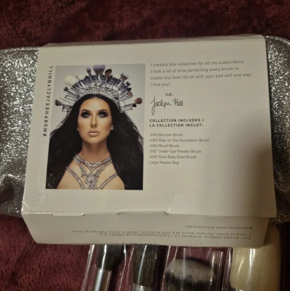 Morphe X Jaclyn Hill Complexion Master Brush Set with Silver Bag - Picture 4 of 5